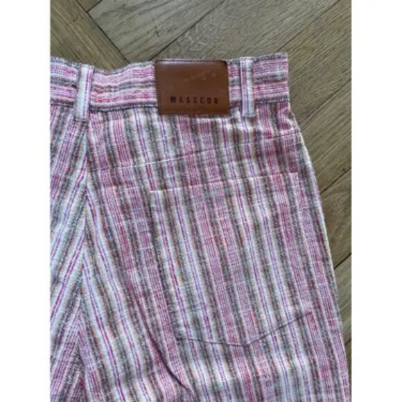 Masscob pink cotton stripe pants, size 38, EUC - Picture 3 of 10
